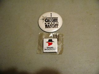 Rare Skoal/Skoal Bandit Shirt Buttons/Pins  Two Different  Never Used
