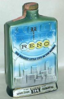 VINTAGE 1968 Jim Beam RENO Decanter Bottle Regal China