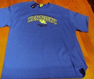   Weight Brand University of Kentucky Wildcats Blue Cotton t shirt Large