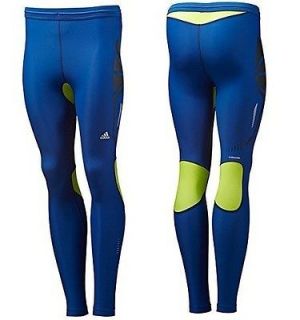 NEW Mens $65 ADIDAS TechFit Recovery Long RUNNING TIGHTS ClimaCool 