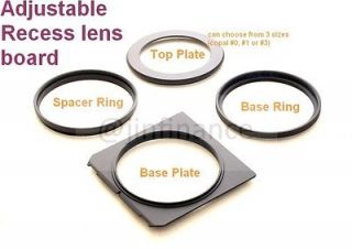   recessed center hole Lens board COPAL 0 or pick #1 3 for LINHOF wista
