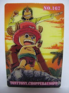 One Piece Gummy Card 167 Usopp & Chopper Straw Hat Pirates