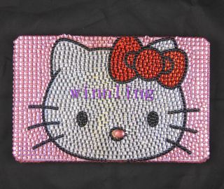   crystal Hello kitty Cover for  Kindle Fire Tablet Back case pink