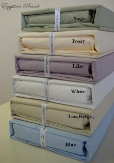 Egyptian Cotton 300TC King/CalKing Sheet Sets/ PERCALE/ SOLIDS