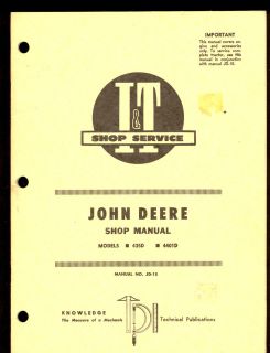 JOHN DEERE IT SHOP MANUAL TRACTOR SERIES 435D / 4401D