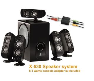 Logitech X 530 5.1 Channel Computer Speaker System + 5.1 Game Console 