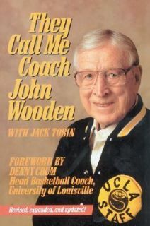 They Call Me Coach by Roland Lazenby, John Wooden and Jack Tobin 1988 
