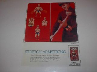 kenner trade ad stretch armstrong poster 2 l k time