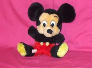 Knickerbocker Mickey Mouse Vintage Disney Stuffed Plush Doll Western 