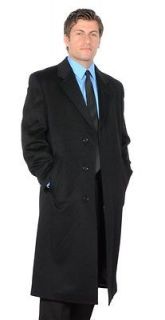 New Black Metropolitan View Loro Piana 42R Wool Overcoat Top Coat $895