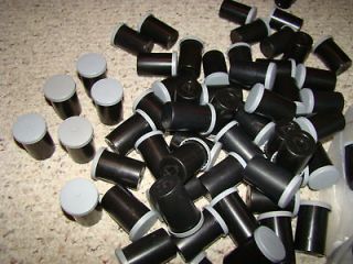 15 BLACK 35MM FILM CANISTERS W/GRAY LIDS GREAT FOR GEOCACHING