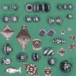 antique silver metalized metallic jewelry beads more options shape 