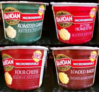 IDAHOAN MICROWAVABLE INSTANT MASHED POTATOES ~ 4 FLAVOR CHOICES SINGLE 