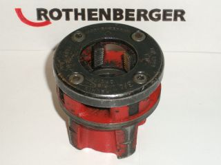Rothenberger Supertronic 2000 3/4 Die Head & 3/4 BSPT Rothenberger 