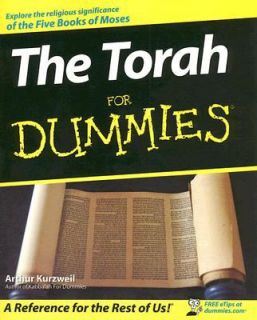 The Torah for Dummies by Arthur Kurzweil 2008, Paperback