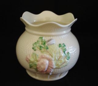 belleek killarney collection rose thistle shamrock vase 