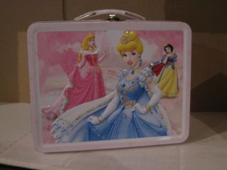disney princess metal lunch box carry case cinderella expedited 