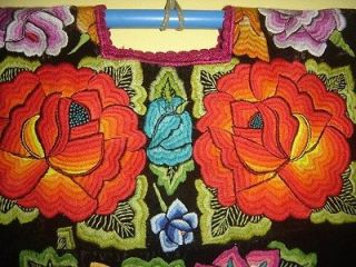   COLORFUL MEXICAN HUIPIL FAMOUS FRIDA KAHLO VELVET HAND EMBROIDERY