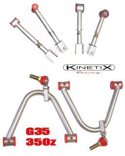 Kinetix Racing Front & Rear Camber & Toe Kit   Nissan 350Z Z33 