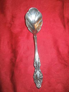 1967 Baroque Rose Silver Plated 1881 Rogers Oneida LTD Sugar Spoon