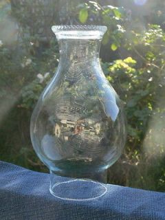 Hurricane Clear glass Oil lamp shade Chimney globe,3 Fitter, 8.5 