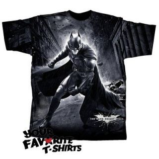 Batman The Dark Knight Rises Epic Battle All Over Licensed Adult T 