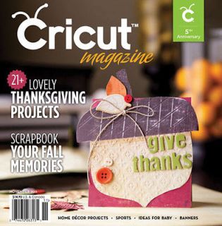 Cricut Magazine NOVEMBER 2011 Brand New Cartridge & Machine Idea Book
