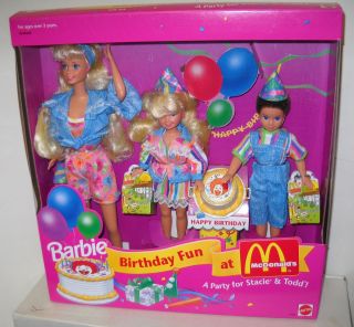   Mattel Toys R Us Birthday Fun at McDonalds Barbie, Stacie & Todd GS