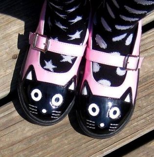 tuk new girls 10 11 12 13 pink kitty mary jane sneakers