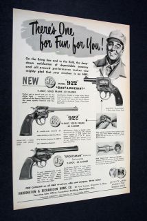 hand guns revolver pistol models 1951 print ad time left $ 10 00 