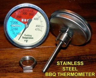   475 RWB BBQ CHARCOAL GRILL WOOD SMOKER OVEN PIT TEMP GAUGE THERMOMETER