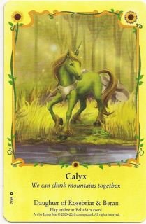 BELLA SARA SUNFLOWERS NON FOIL CARD#7/55 CALY​X