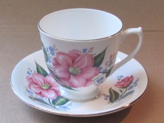 Elizabethan Fine Bone China   Teacup and Saucer   By Taylor and Kent
