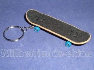 Mini Skate Figure Finger Boards Skateboard KeyChain KeyRing Bag Charm 