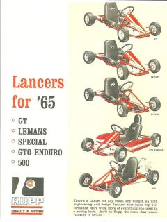 vintage rare 1965 rupp lancer go kart ad time left