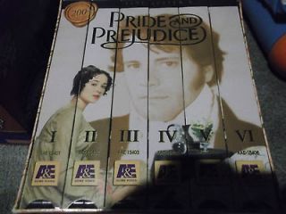Pride and Prejudice   Jane Austen   Vhs Boxed Set   200th Anniversary 