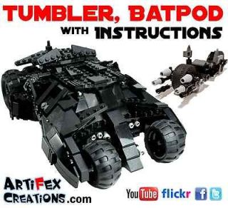 CUSTOM Lego Batman TUMBLER & BATPOD 7888 7786 7787 7785 7783 76001 