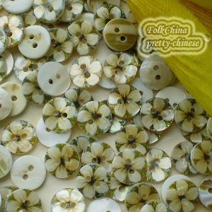   Flower 11mm Mother Of Shell Buttons Sewing Scrapbooking Beads SCP640