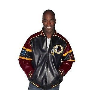   Redskins Official NFL Post Game Leather Like Jacket M L XL XXL NWT