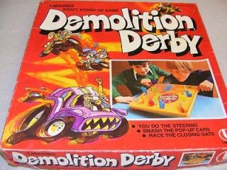 lakeside demolition derby game 1977 board rare time left $