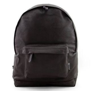   Mens Faux Leather Dark Brown Backpack School Bag Campus Vintage Bags