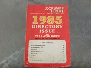 the locksmith ledger volume 45 1985 directory issue time left