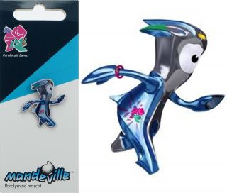Official London 2012 Paralympic Para Olympic Mascot Mandeville Tie Pin 
