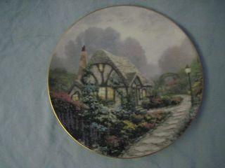 Thomas Kinkade CHANDLERS COTTAGE #1 GARDEN COTTAGES OF ENGLAND Plate