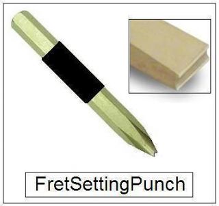 AxeMasters Guitar Brass FRET SETTING PUNCH Luthier Project Tool