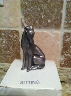 terry lerner greyhound statue sitting up  22