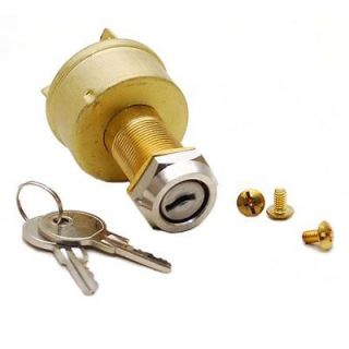 STANDARD INBOARD 3 POSITION 3 TERMINAL UNIVERSAL BRASS BOAT IGNITION 
