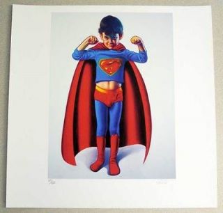 Ron English Superhero Limited Edition Superman Superboy Print