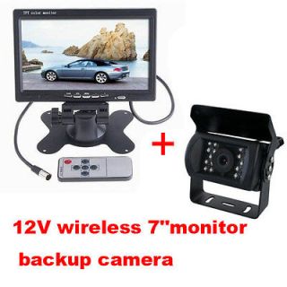 TFT LCD Rearview Monitor + Wireless Night vasion Backup Camera