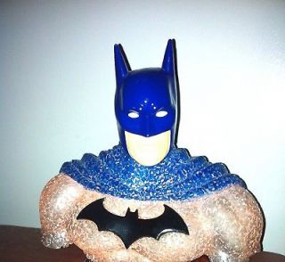 Batman night light,head,table top bust,plastic chips molded together 